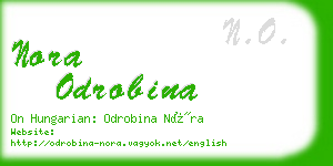 nora odrobina business card